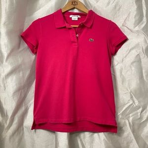 Lacoste Pink Polo Blouse